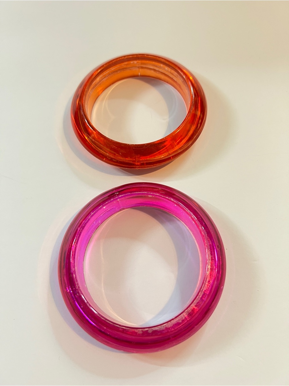 Orange & Pink Bangle Bracelets - Picture 2 of 2